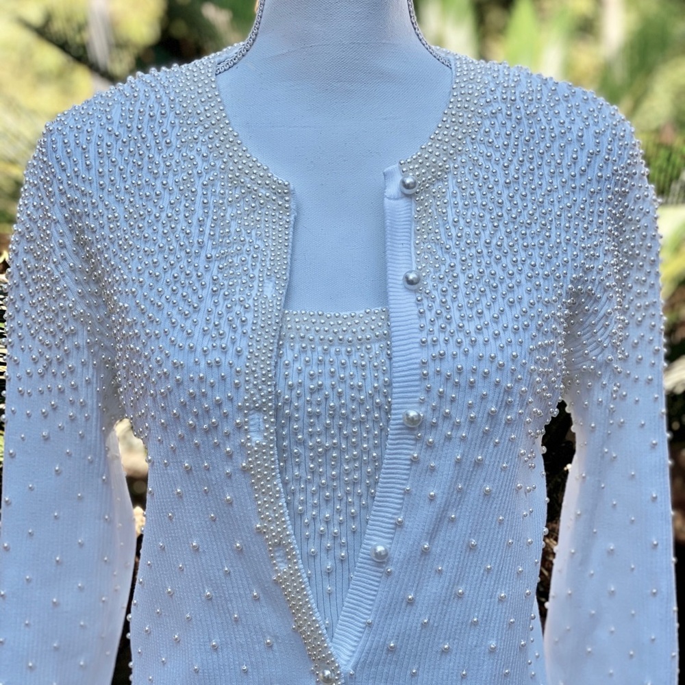 Bob Mackie Pear Adorned Cami & Ca…